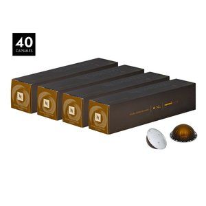 Double Espresso Chiaro, Medium Roast Coffee Pods, 40 Ct (4 Boxes of 10)